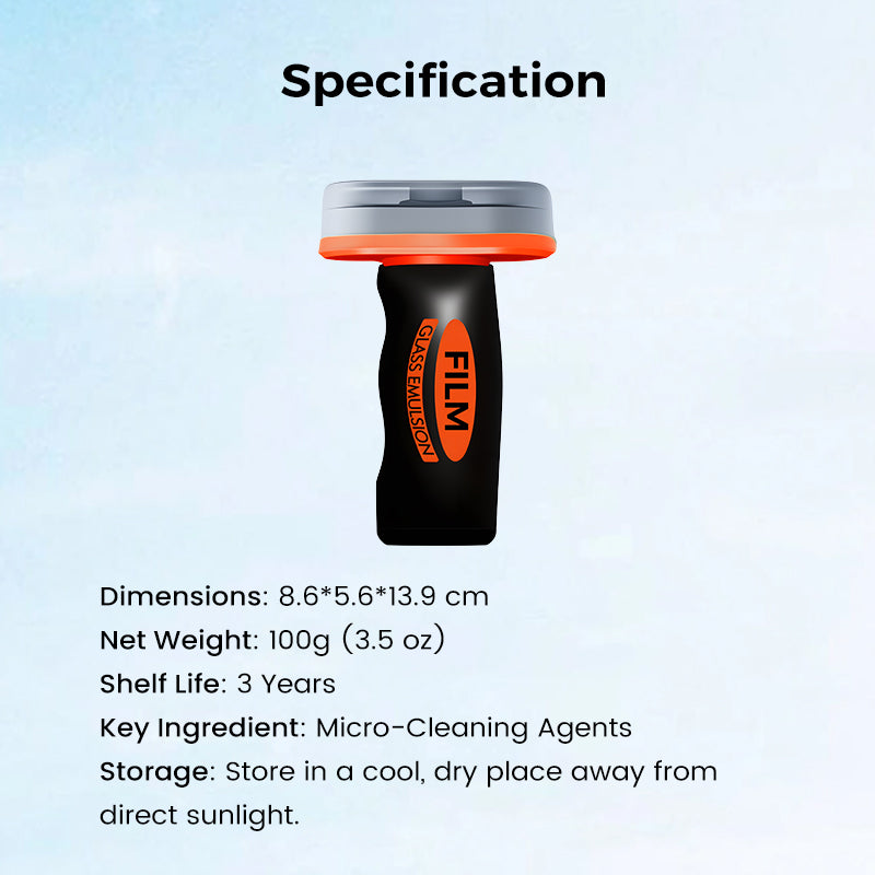 Car Windshield Cleaner Oil Film Removal Streak-Free & Compact