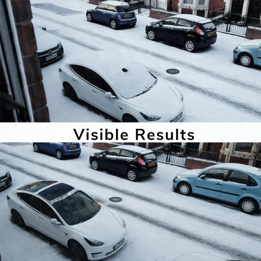 Car Windshield Deicer Solar & USB Non-Scratch
