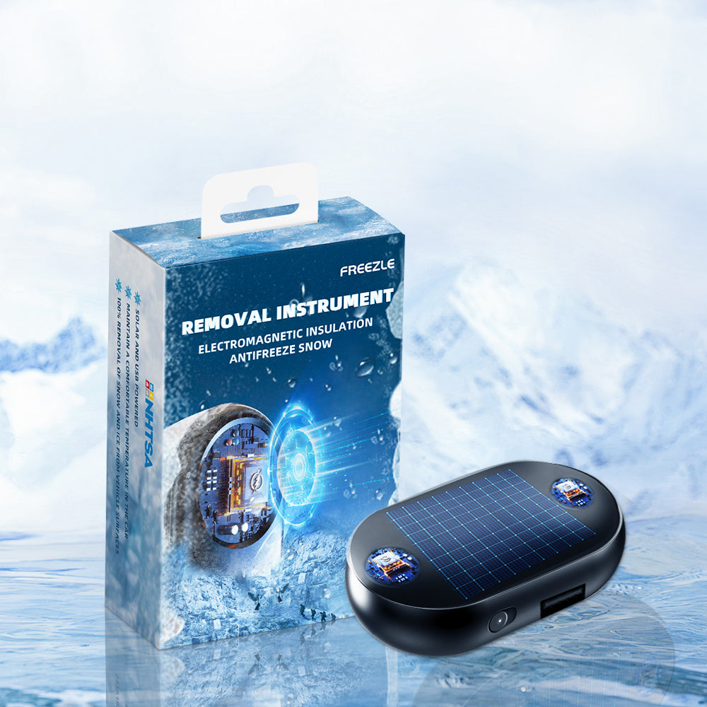 Car Windshield Deicer Solar & USB Non-Scratch