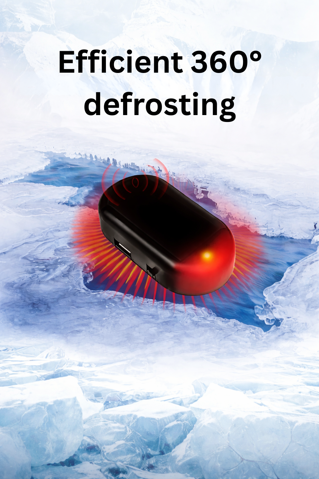Car Windshield Deicer Solar & USB Non-Scratch