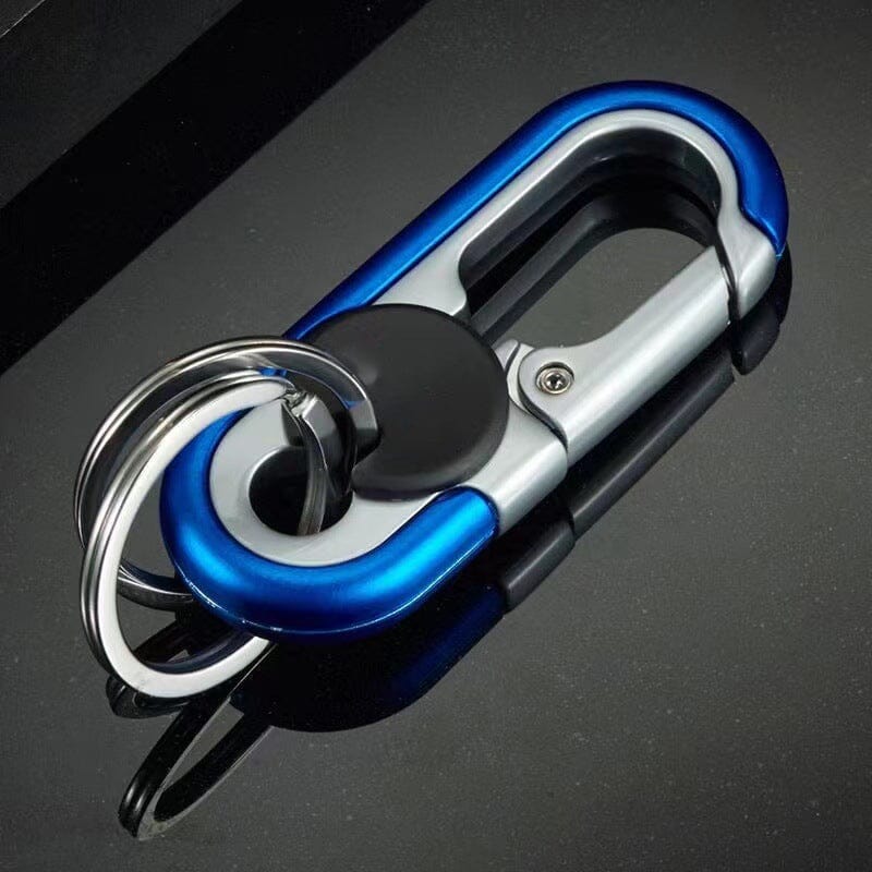 Carabiner Keychain Double Ring Stainless Steel