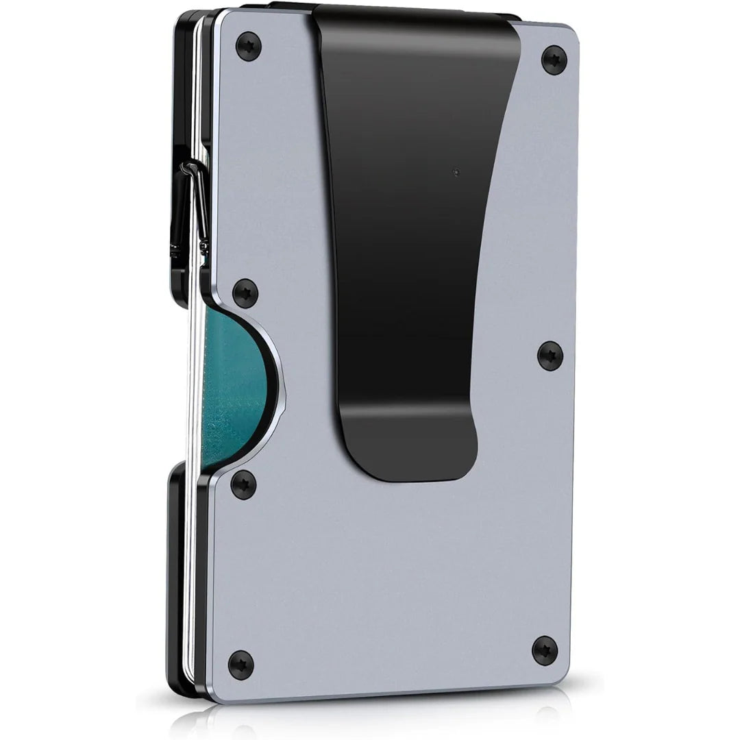 Card Holder Aluminum Frame RFID Money Clip