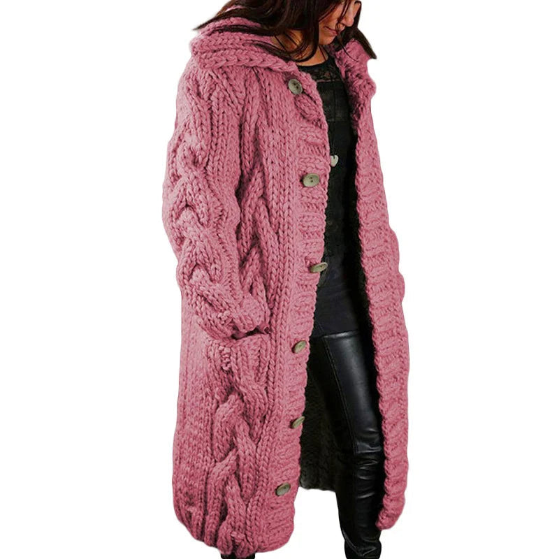 Cardigan Oversized Chunky Knit Long Sleeve