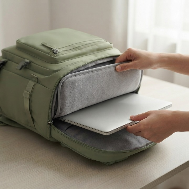 Carry-On Backpack Airline-Compliant Padded Laptop & Shoe Compartment