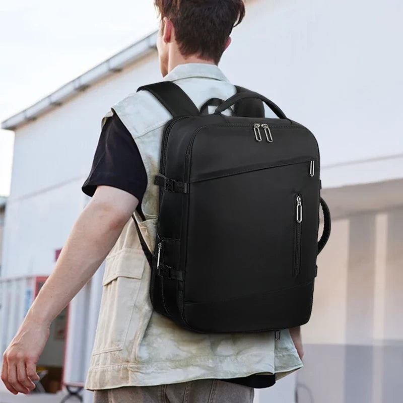 Carry-On Backpack Padded Laptop Compartment & Wet-Dry Pouch