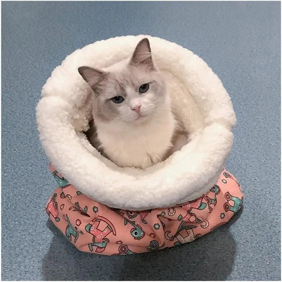Cat Bed ArcticFeather Plush Machine Washable