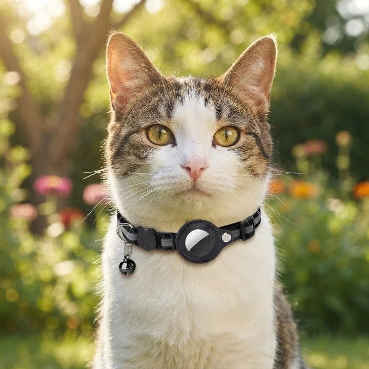 Cat Collar GPS Tracker Holder Reflective Quick-Release Buckle