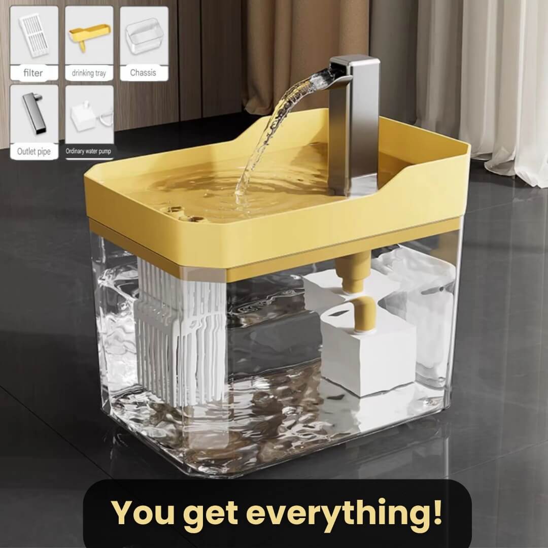 Cat Drinking Fountain 360 Degree Flow Whisper-Quiet Pump