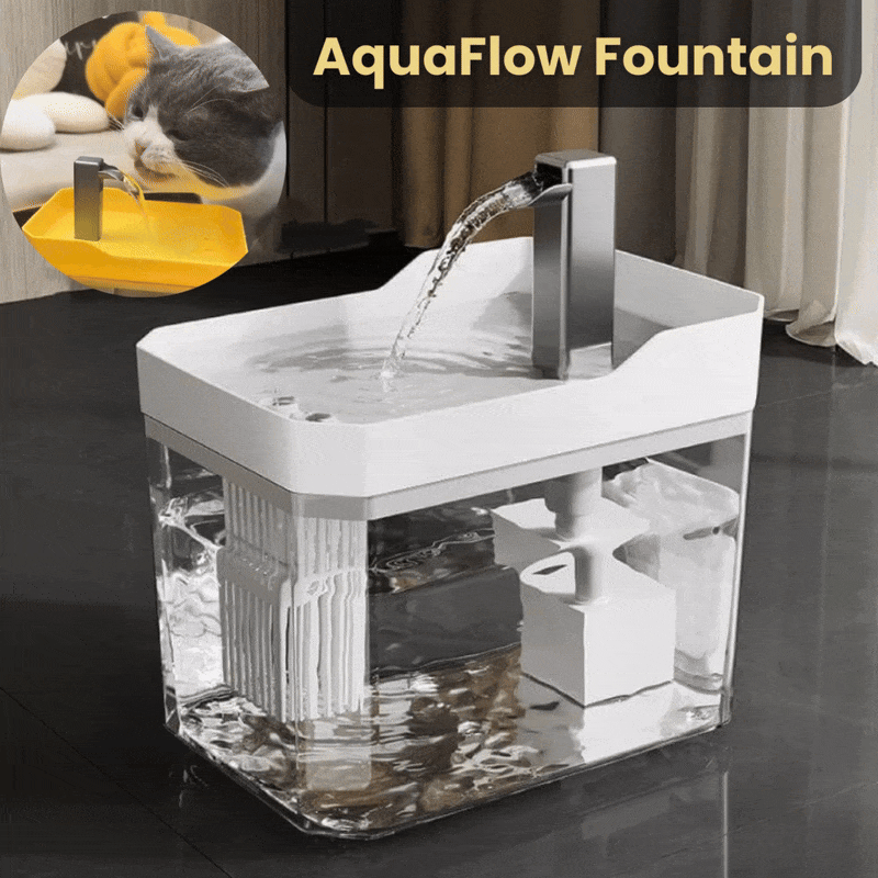 Cat Drinking Fountain 360 Degree Flow Whisper-Quiet Pump