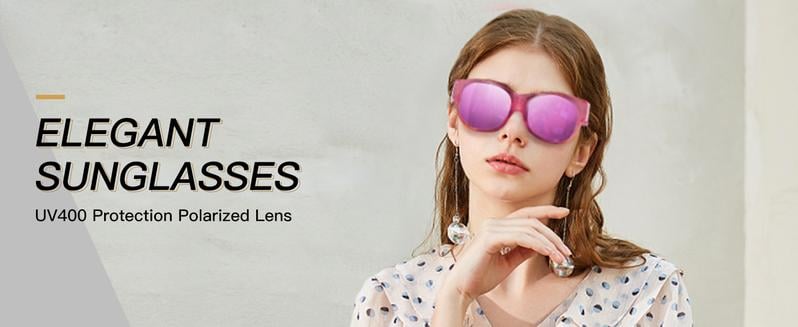 Cat-Eye Sunglasses Polarized UV400 Lightweight