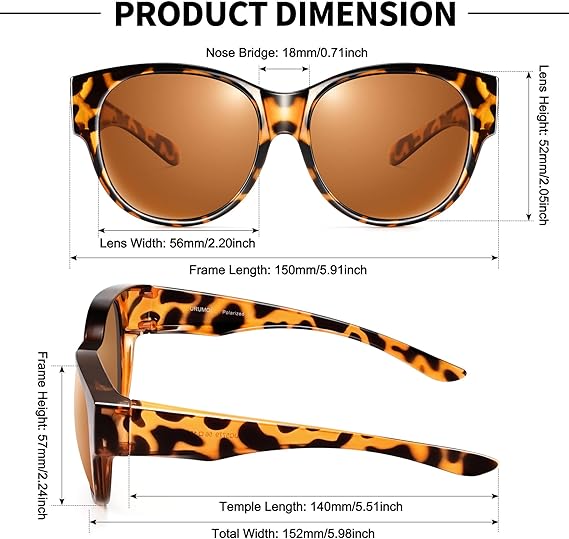 Cat-Eye Sunglasses Polarized UV400 Lightweight
