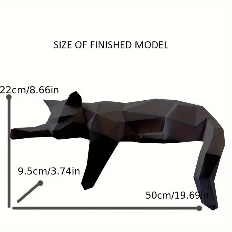Cat Figurine Modern Minimalist Paper Shelf Accent