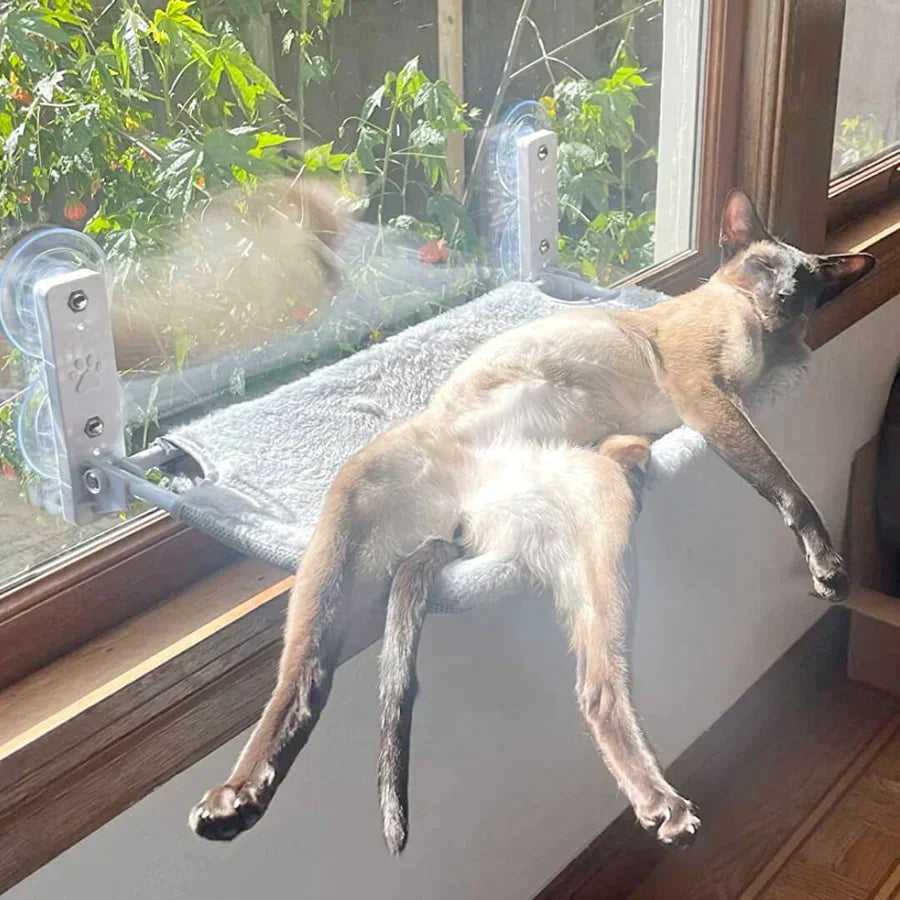 Cat Hammock Plush Oxford Window & Wall Mount