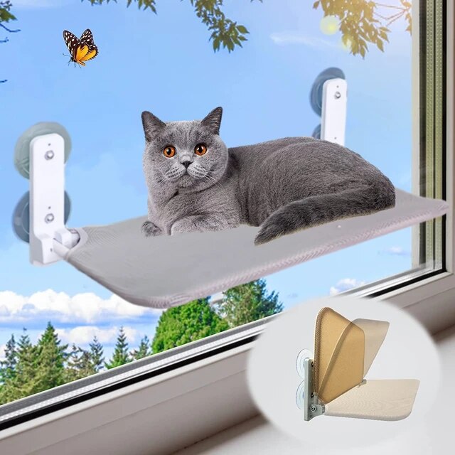 Cat Hammock Plush Oxford Window & Wall Mount