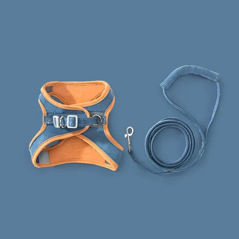 Cat Harness & Leash Soft Padded Reflective Stripes