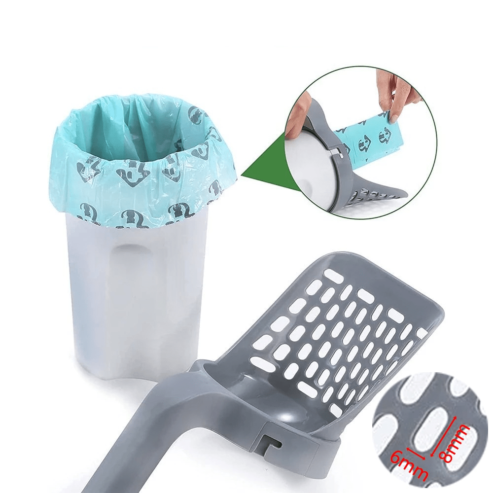 Cat Litter Scoop Integrated Container & Waste Bags