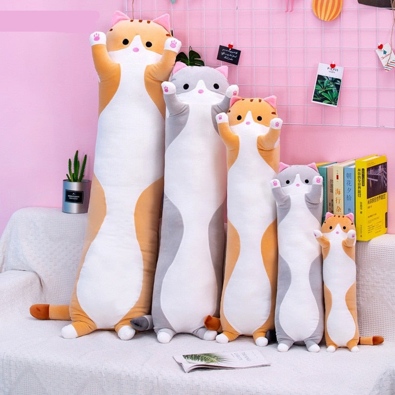 Cat Pillow Plush Long Body Pregnancy & Nursing Support