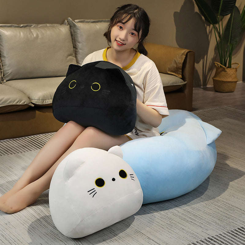 Cat Plush Pillow Kawaii Design Cotton Plush Three Sizes