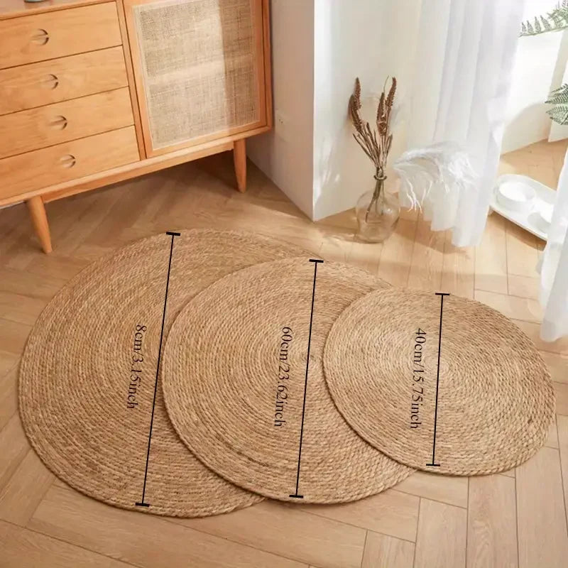 Cat Scratching Mat Braided Jute Durable & Space-Saving