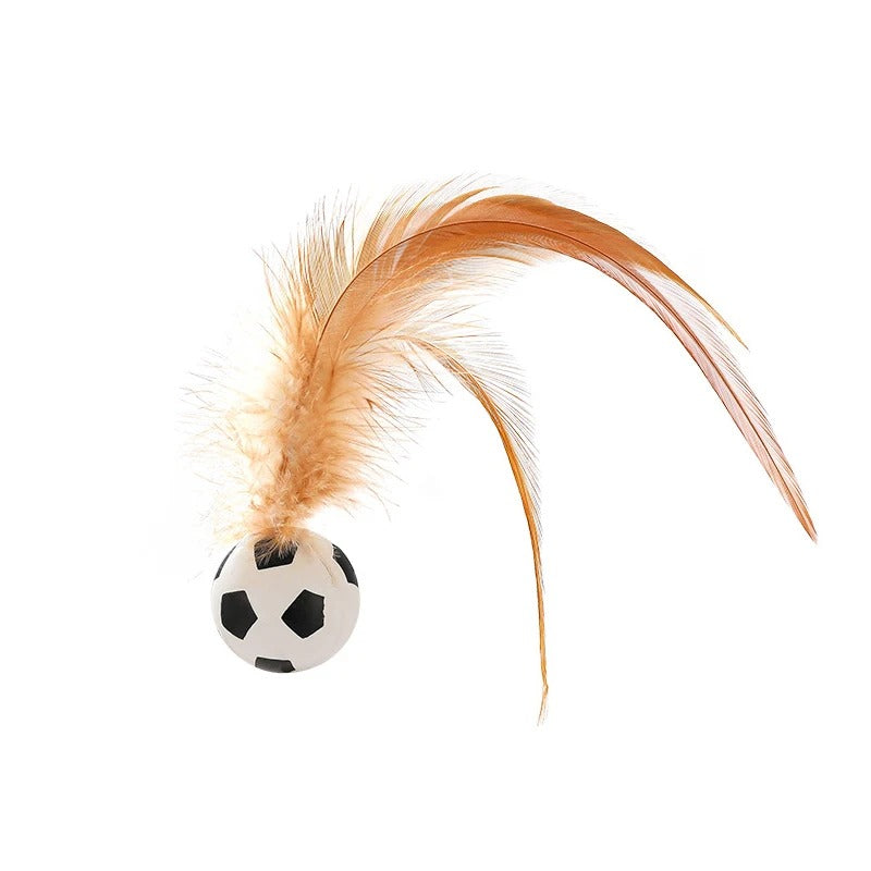 Cat Toy Self-Bouncing Feathered & Bite-Resistant