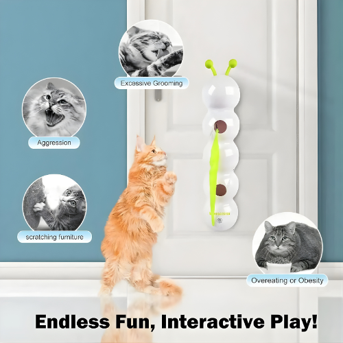 Cat Toy Wall-Mounted Motorized Rotating USB Rechargeable