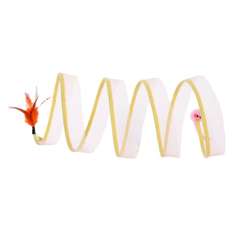 Cat Tunnel Foldable Steel Frame & Integrated Toys