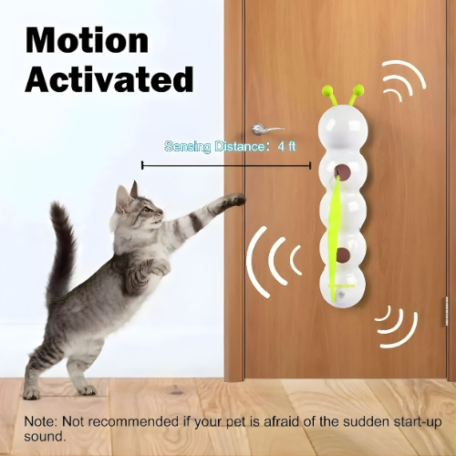 Cat Wall Toy Rotating USB Rechargeable Suction Mount