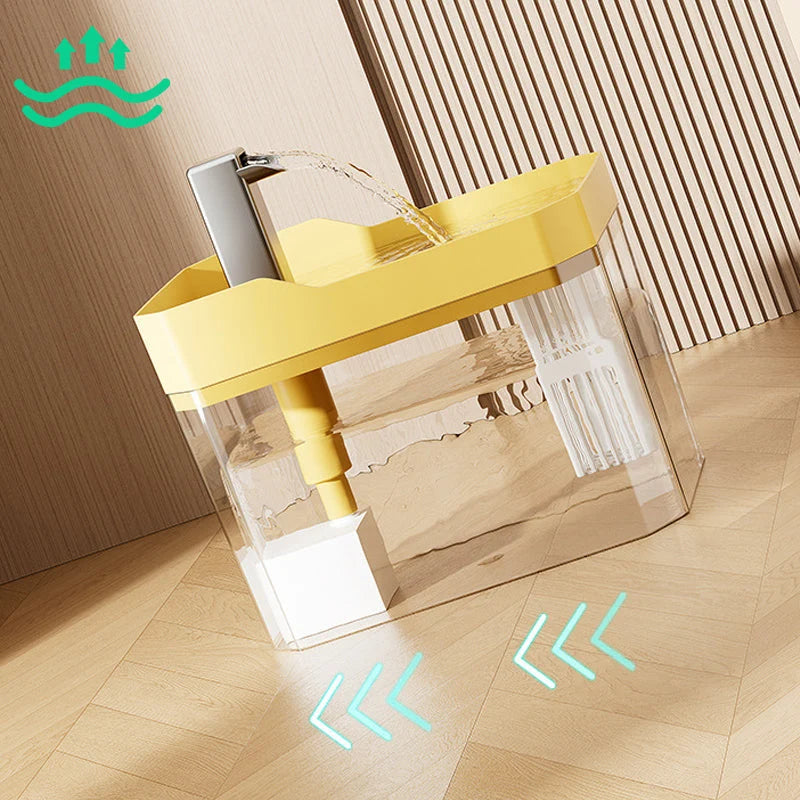Cat Water Fountain Faucet-Style Flowing Water 1.5 L Capacity