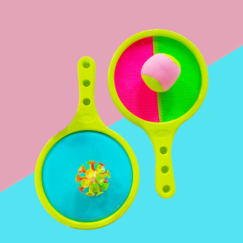 Catch Game Set Double-Sided Paddles & Hook-and-Loop Balls