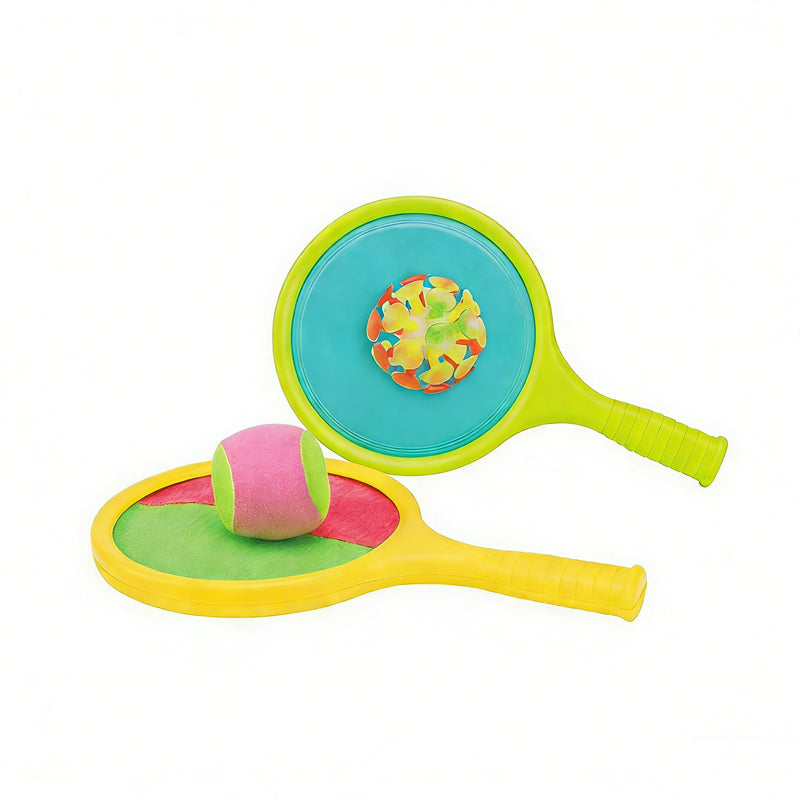 Catch Game Set Double-Sided Paddles & Hook-and-Loop Balls