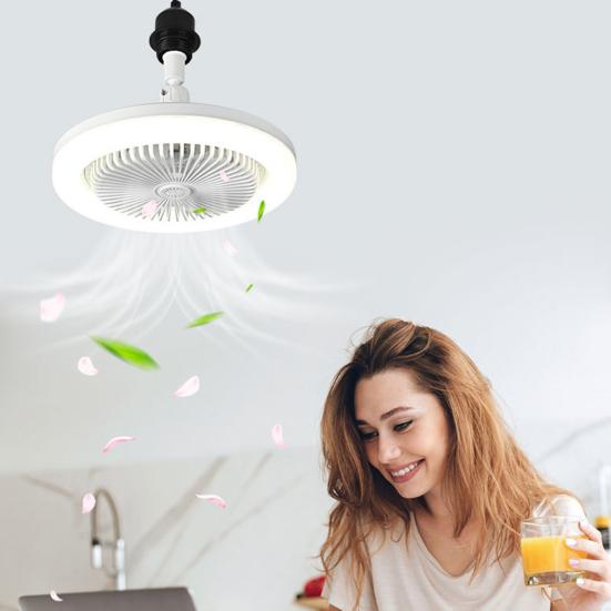 Ceiling Fan Light LED Screw-In E27 Remote & Timer