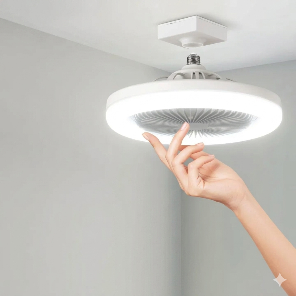 Ceiling Fan Light Screw-In E27 Remote & Dimmer