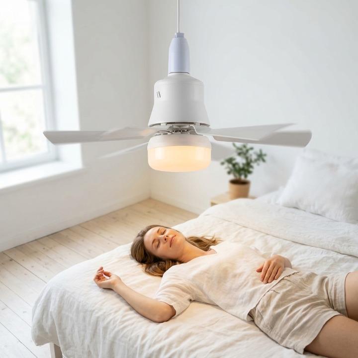 Ceiling Fan Screw-In E27 LED Light & Remote