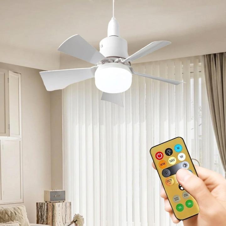 Ceiling Fan Screw-In E27 LED Light & Remote