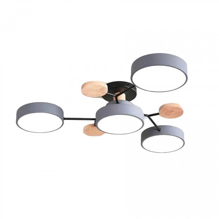 Ceiling Light 4 Heads Branched Scandinavian Integrated LED