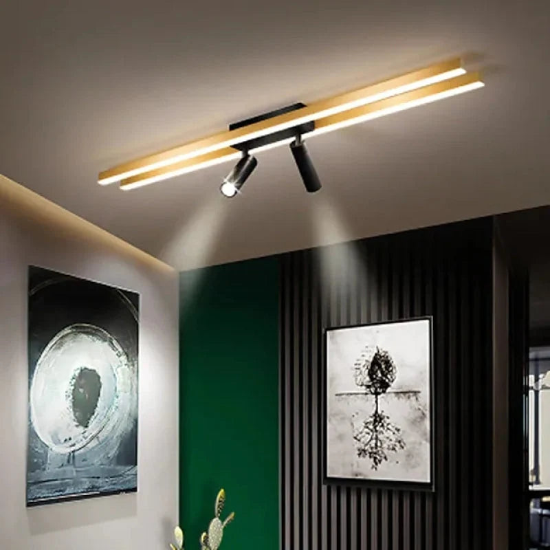 Ceiling Light Adjustable 26W LED Gold Finish Dimmable Remote
