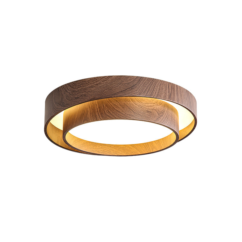 Ceiling Light Integrated LED Dimmable Warm Walnut Finish