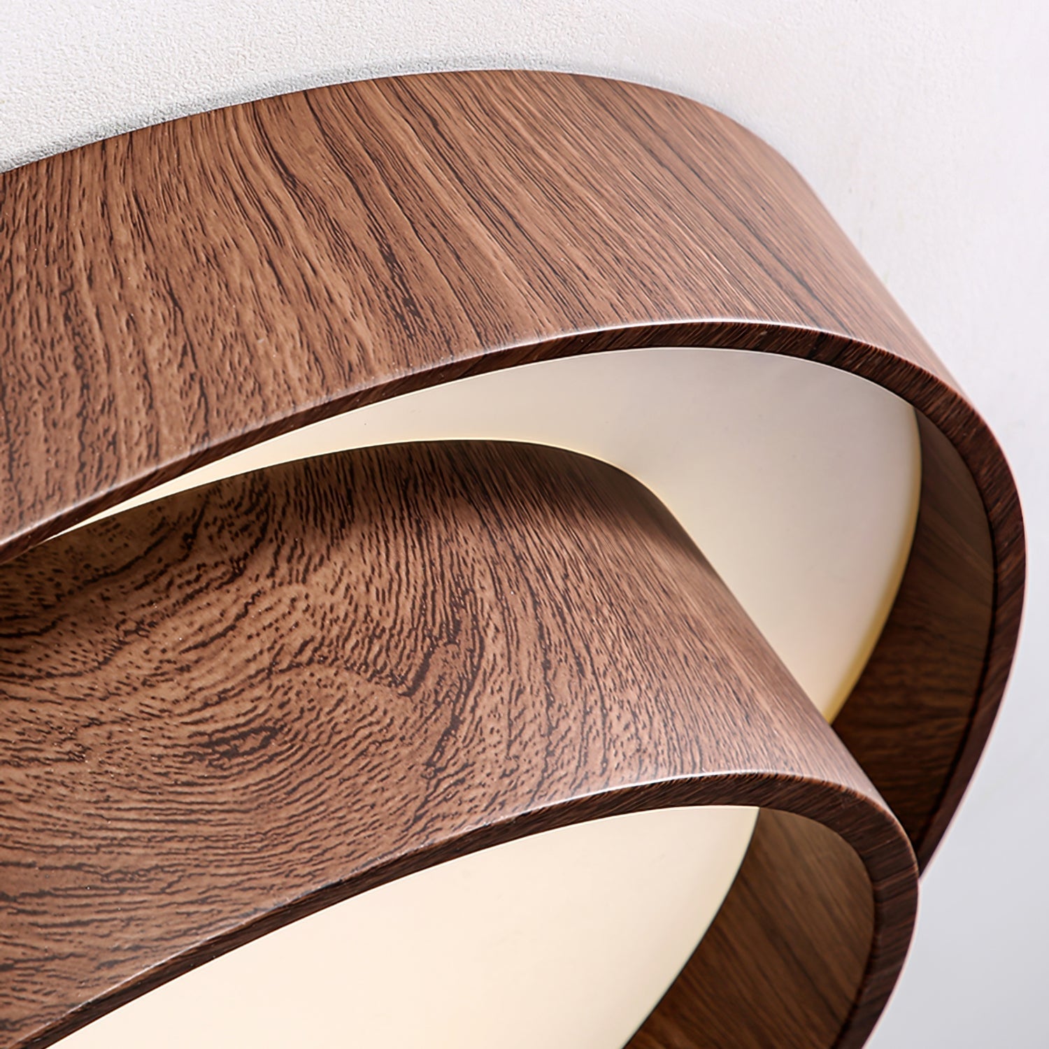 Ceiling Light Integrated LED Dimmable Warm Walnut Finish