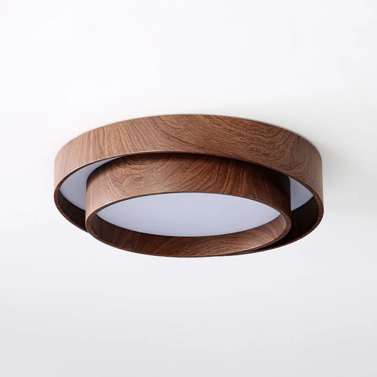 Ceiling Light Integrated LED Dimmable Warm Walnut Finish