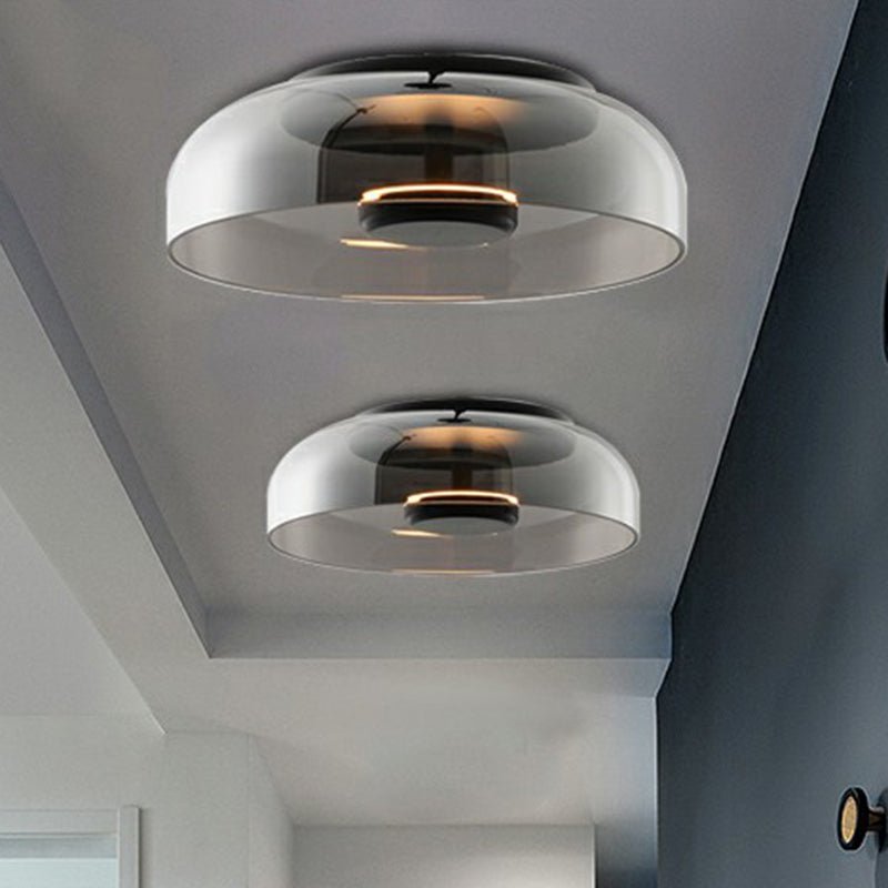 Ceiling Light Integrated LED Glass Cover Metal Frame