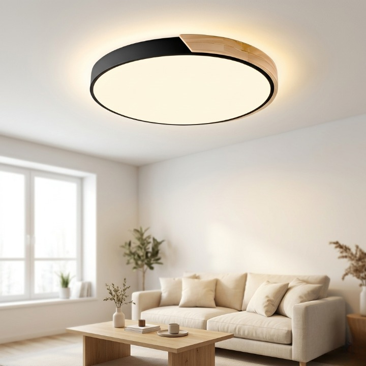 Ceiling Light Round LED Warm White 23–30 cm