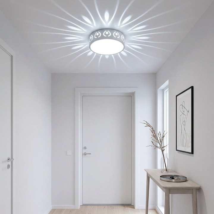 Ceiling Light Selectable Warm & Cool White Crystal Look
