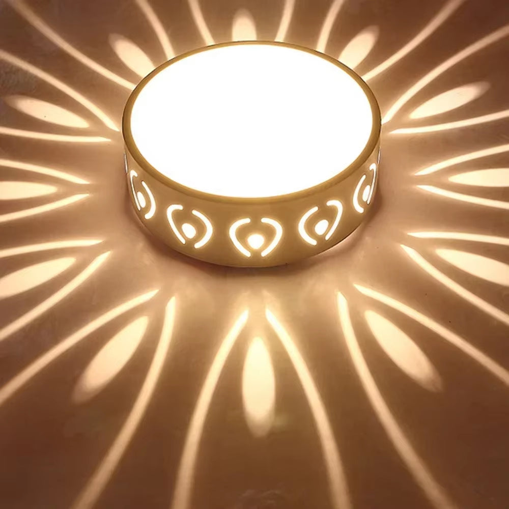 Ceiling Light Selectable Warm & Cool White Crystal Look
