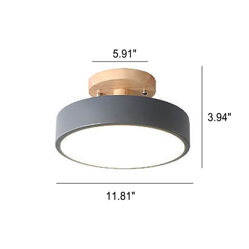 Ceiling Light Semi-Flush Integrated LED 3-Color