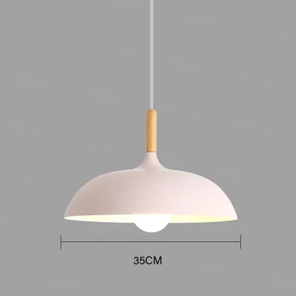 Ceiling Light Solid Northern Oak Minimalist 13.8 Inch