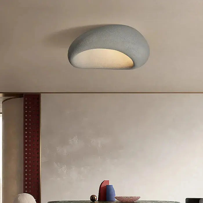 Ceiling Light Wabi-Sabi Pebble Design Warm LED Three Settings