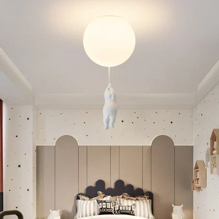 Ceiling Pendant Light Bear Balloon Integrated Warm White LED