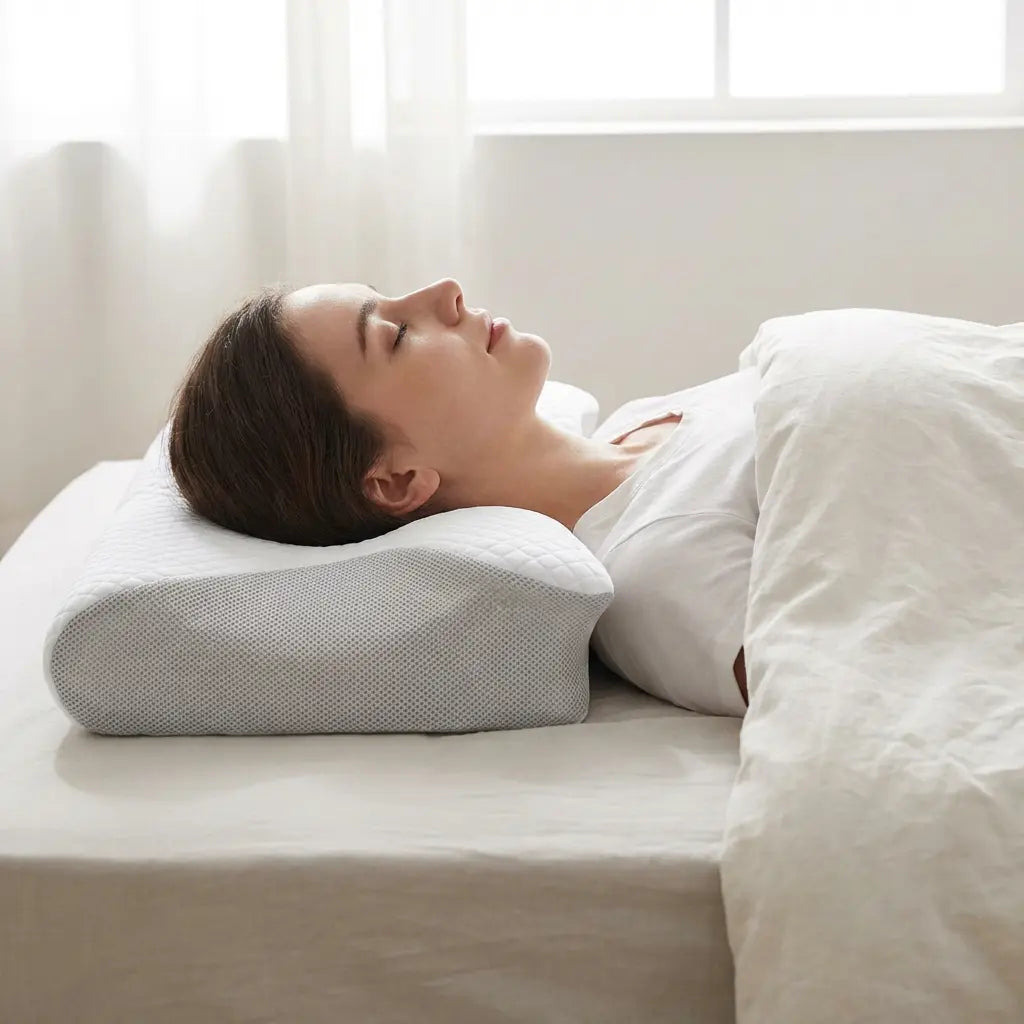Cervical Pillow Ergonomic Memory Foam Removable Cover