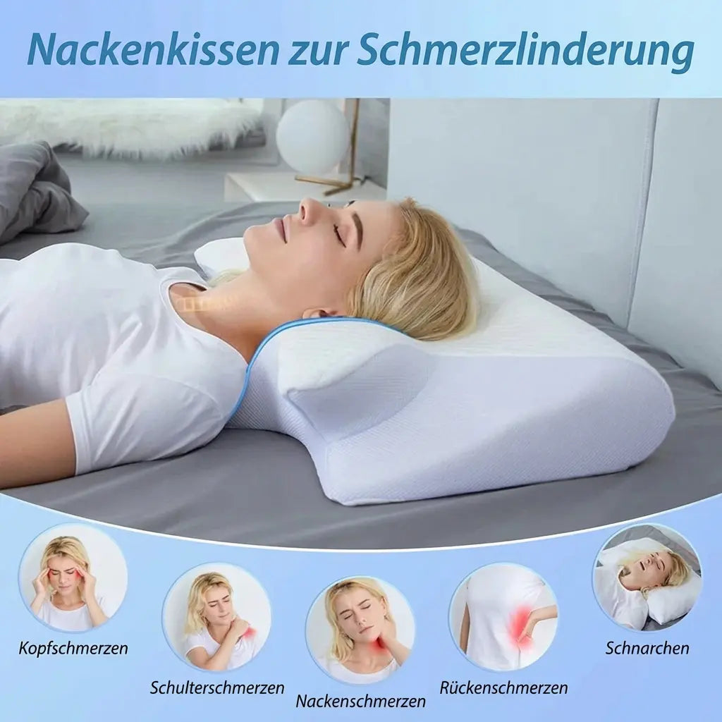 Cervical Pillow Ergonomic Memory Foam Removable Cover