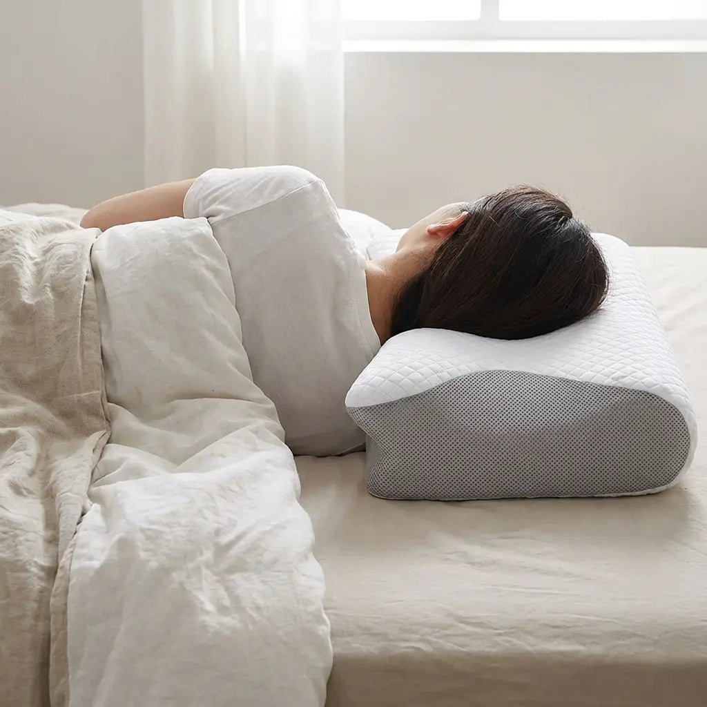 Cervical Pillow Ergonomic Memory Foam Removable Cover